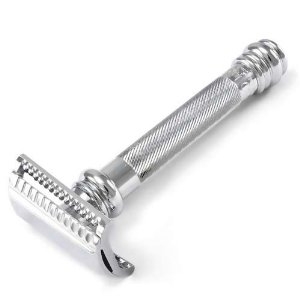 Merkur 39C Safety Razor, Slant, Extra Long Handle, Chrome – Mike's